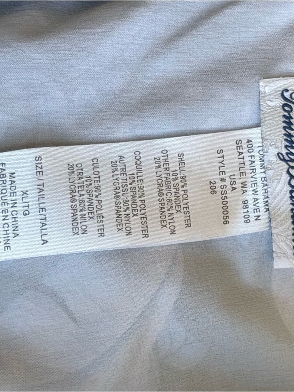 Tommy Bahama Blue Tropical Floral Swim Trunks Board‎ Shorts Men’s XL - Picture 7 of 7